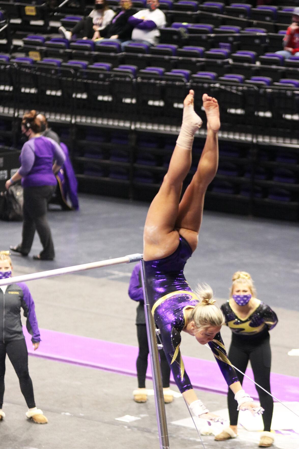 LSU gymnastics is back! Check out photos from return to PMAC for Gym