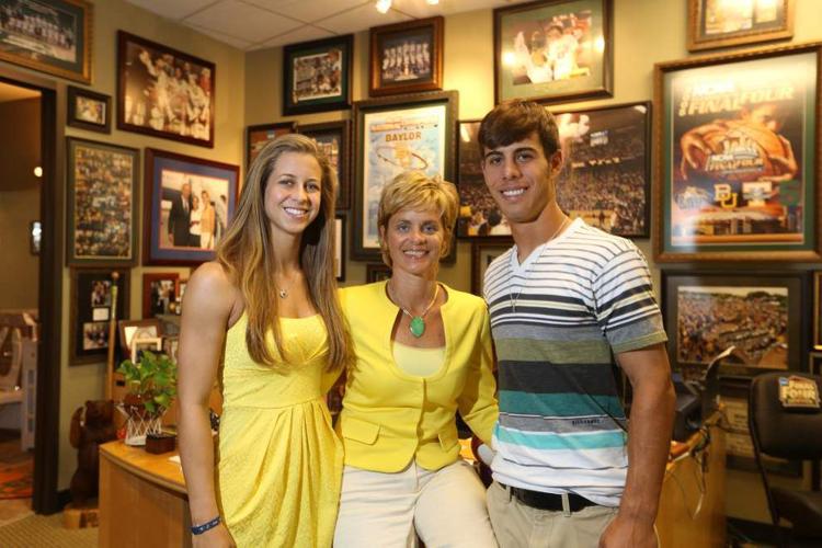 Kim Mulkey and Kramer Robertson See photos through the years at LSU