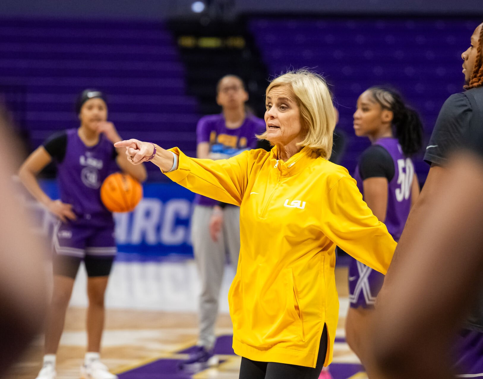 'Joyful' Kim Mulkey showed off her moves in a pregame line dance prior to LSU's win over FSU