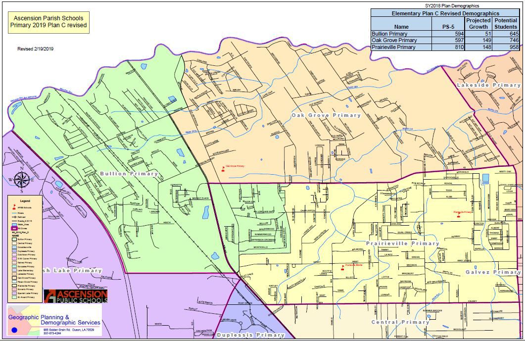 Ascension Parish School District Map - Mount Snow Trail Map