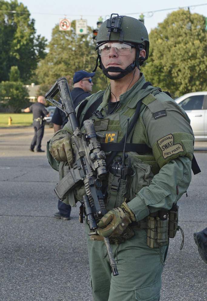 Helping or hurting? Police deploy military-style gear at Alton Sterling ...