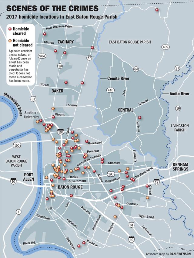 Record 2017 For Baton Rouge Homicides See Map Victims Average Age Group More Crimepolice 4703
