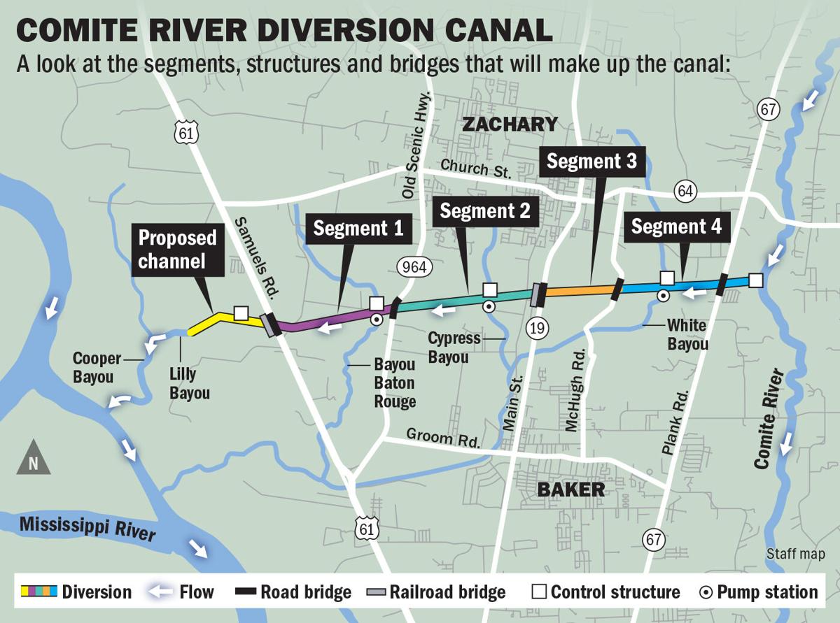 050122 Comite River Diversion Map