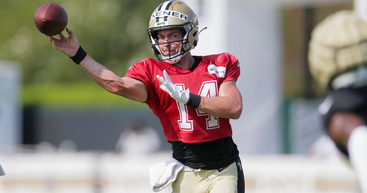 Saints rookie Jake Haener has made a strong early impression Saints