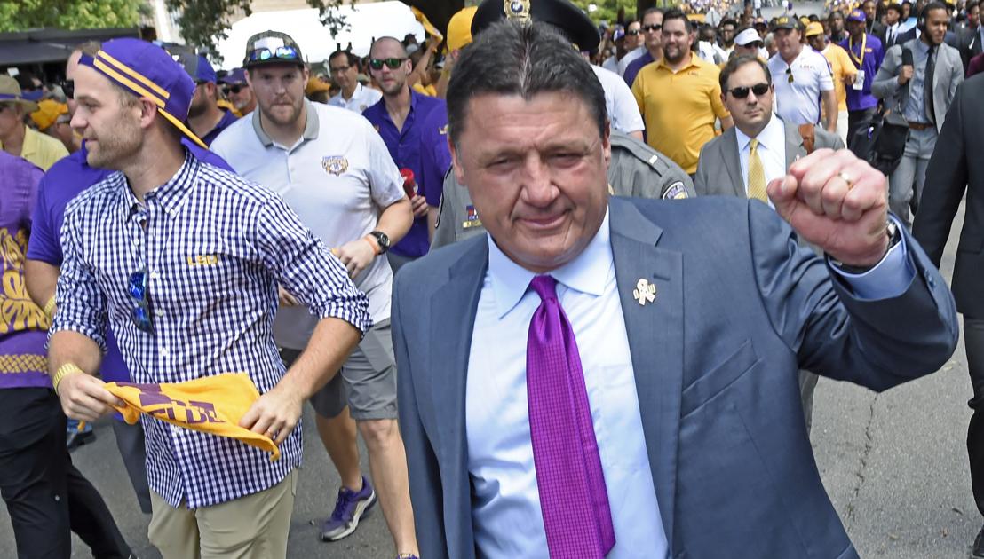 LSU coach Ed Orgeron on Saturday's early kickoff? He actually gets to