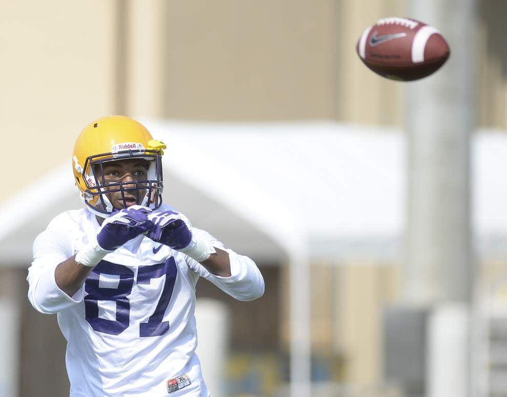 Video: LSU receiver drills from Wednesday's practice _lowres