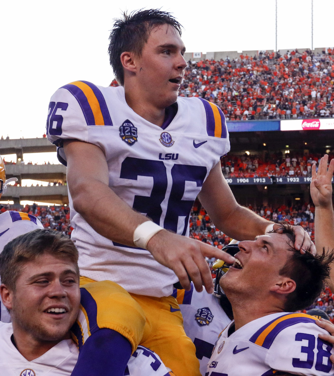 Former LSU kicker Cole Tracy has been 