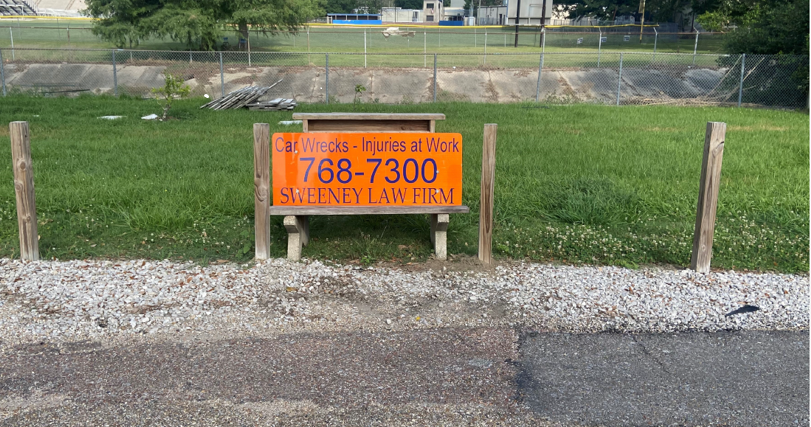 Bench trial? Baton Rouge lawyer suing LSU over removed advertising bench near University Lakes