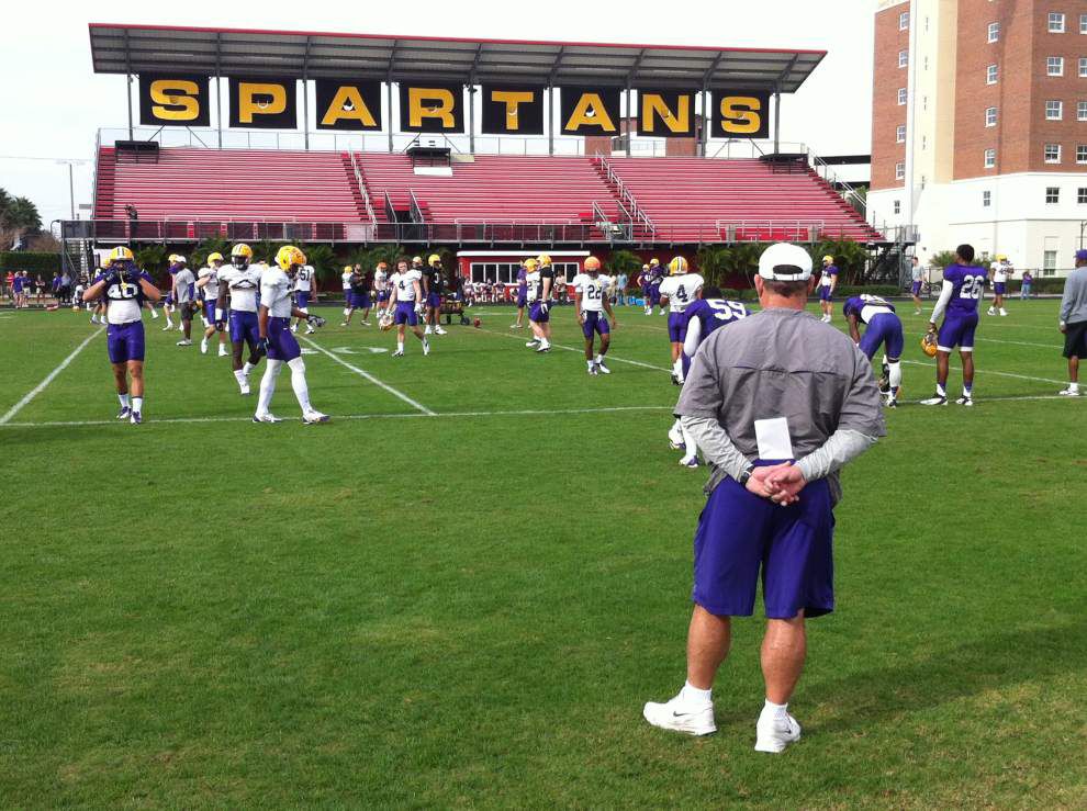 Video: Miles is pleased with LSU's offensive progress _lowres
