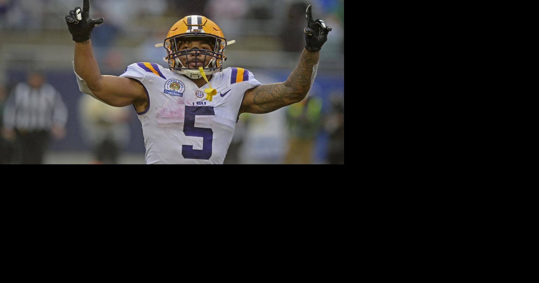 EAGLES TAKE LSU RB DERRIUS GUICE IN THIS MOCK DRAFT!