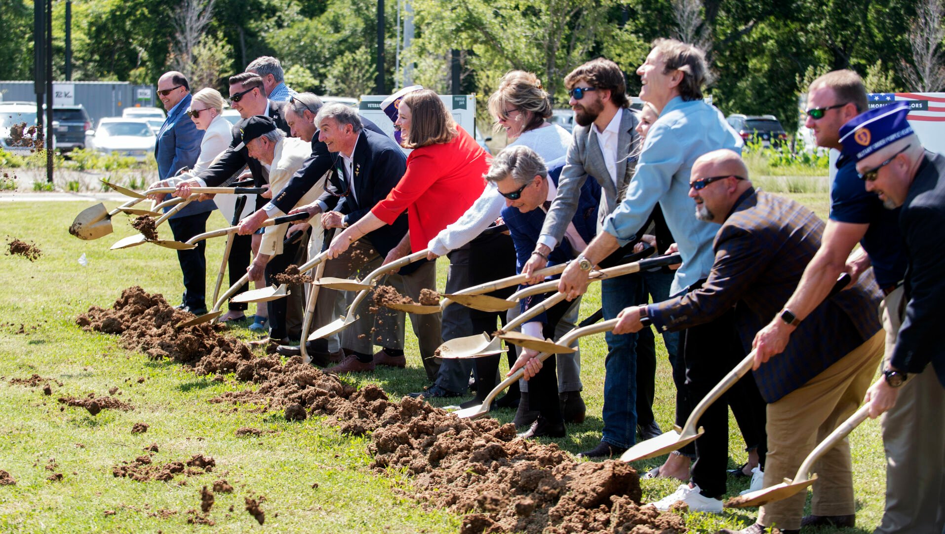 Backers Break Ground On Veterans Memorial At Moncus Park, November ...