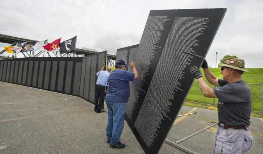 Video Vietnam Memorial Traveling Wall at Belle of Baton Rouge Nation