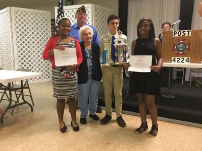 copper mill elementary students honored by vfw for essays baker
