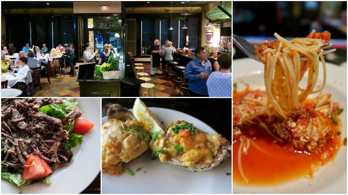 The Red Gravy Runs Deep At Nephew S Ristorante And You Might Even Nephew S Ristorante In Metairie Has A Distinctive Menu Of Creole And Italian Dishes Including From Left Brisket Tomato Salad Oysters Bienville