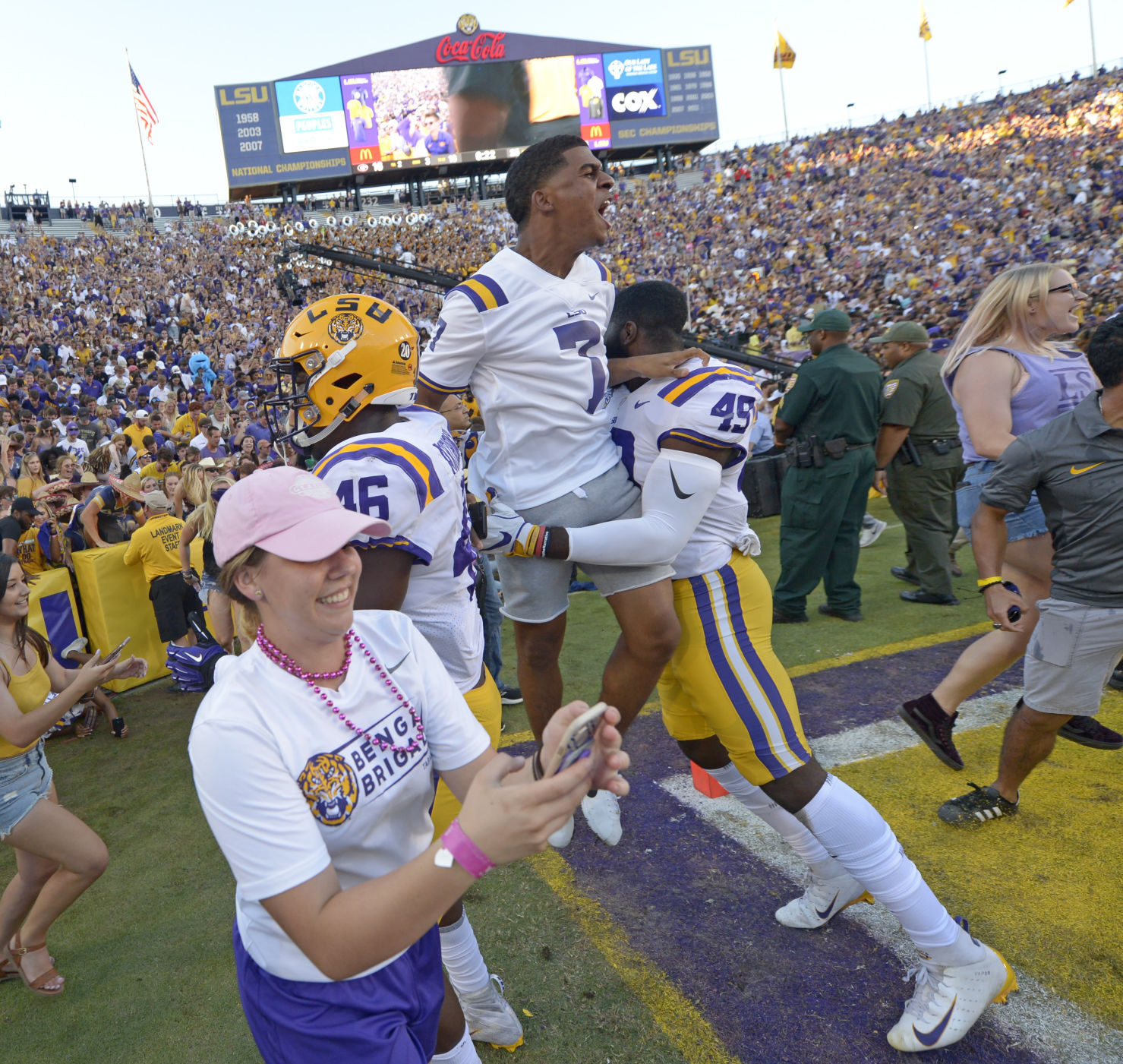 A Costly Celebration? SEC Likely To Fine LSU For Fans Rushing Field ...