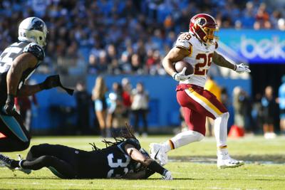 Have A Day Derrius Guice Former Lsu Rb Runs For Career High Mark In Win At Carolina Lsu Theadvocate Com