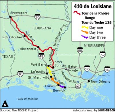 Red River Louisiana Map