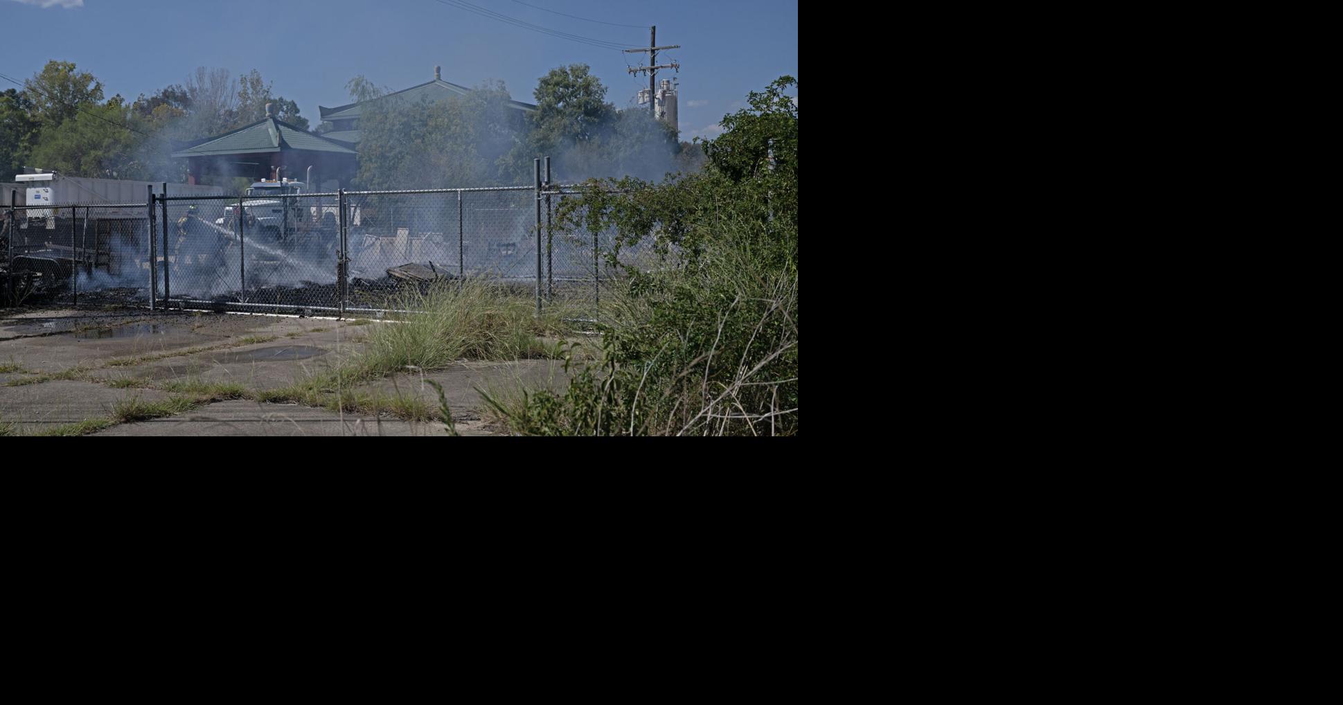 Firefighters respond to a trailer fire at BCG Logistics in Baton Rouge ...