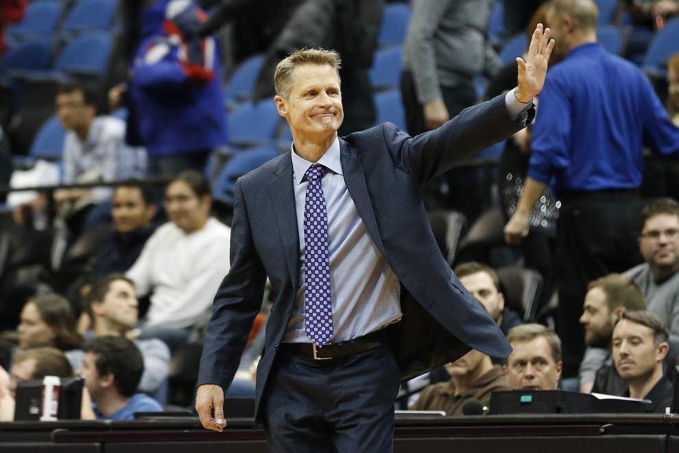 Video: Despite their great start, Golden State coach Steve Kerr says the Warriors are no threat to the 1995-96 Chicago Bulls and their 72 wins _lowres