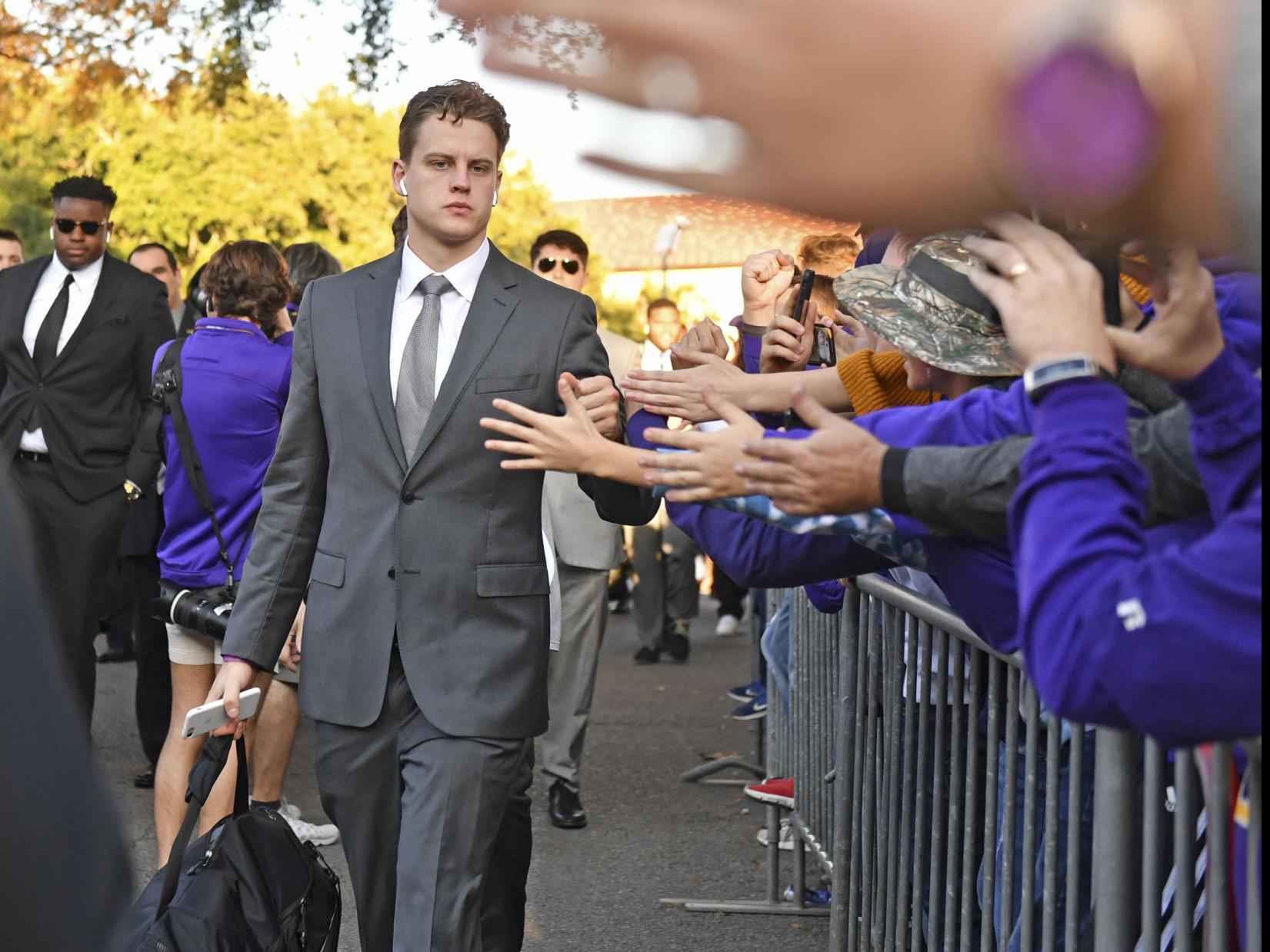 joe burrow arriving