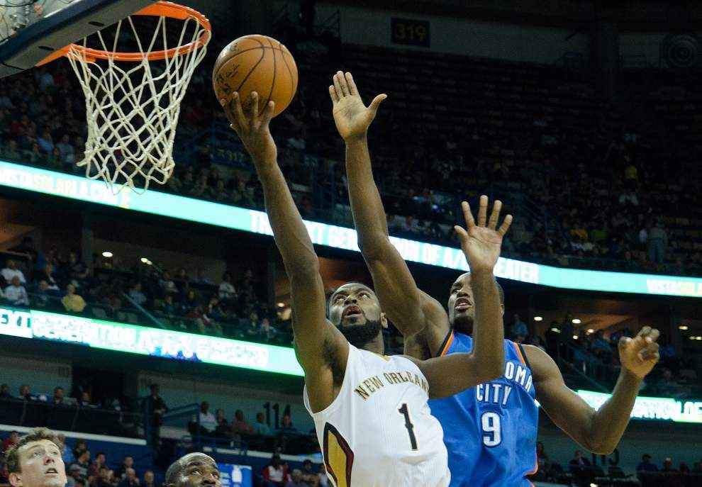 Defense sparks Pelicans past Thunder _lowres