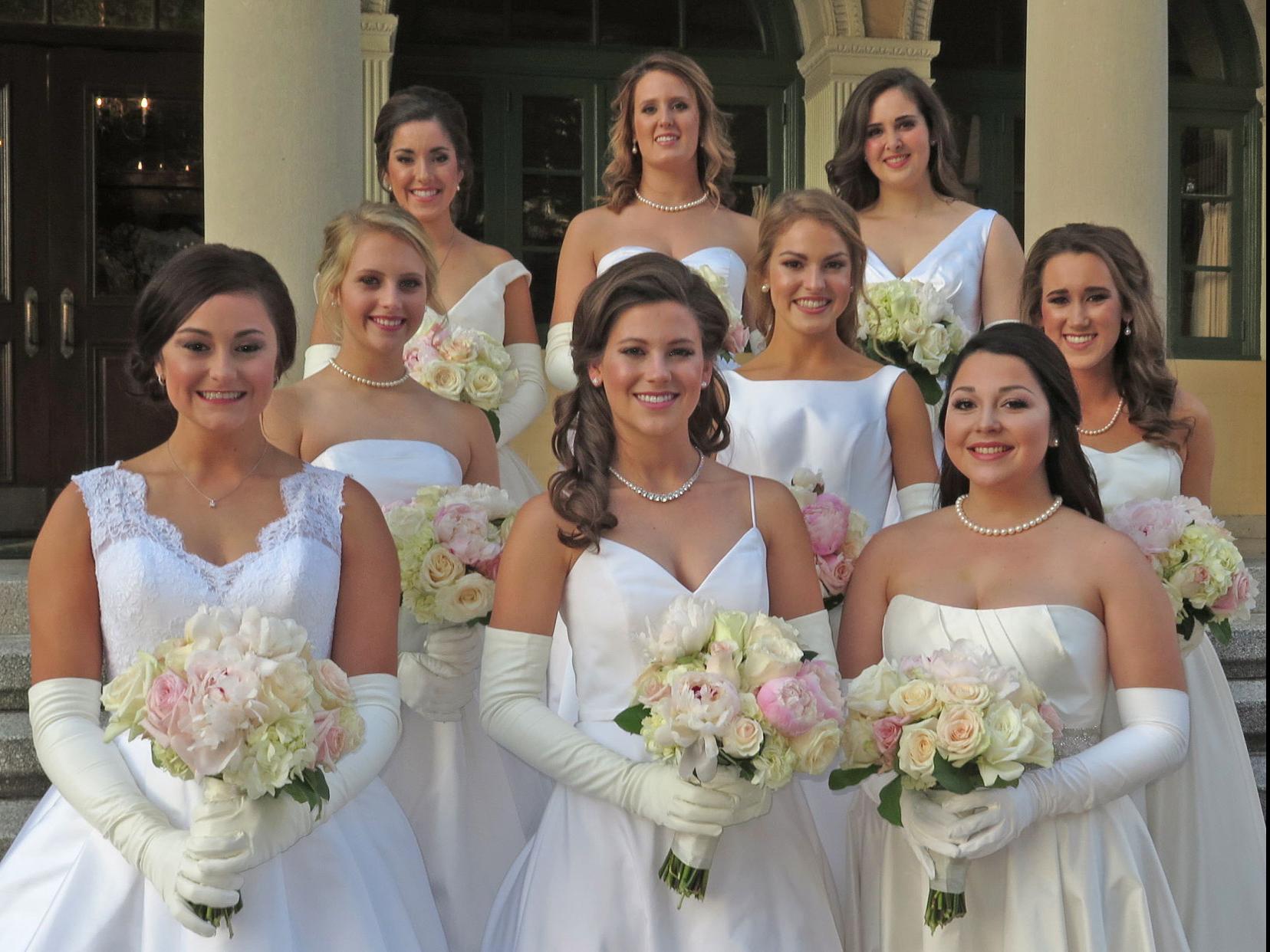 Pam S Party Line Girls In White Dresses Pam Bordelon
