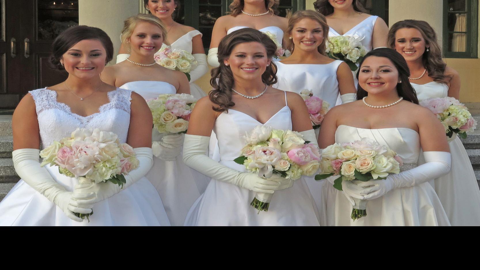 Pam S Party Line Girls In White Dresses Pam Bordelon