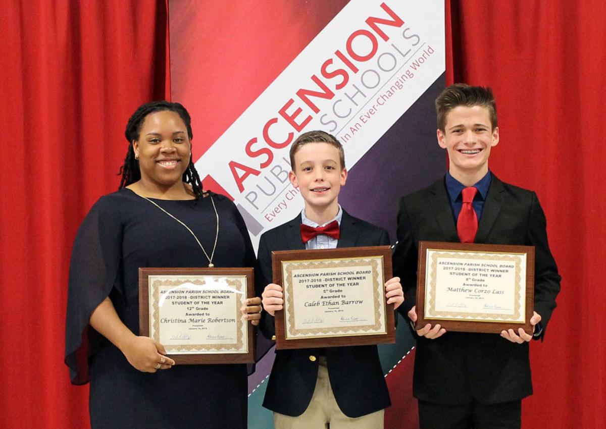 Ascension Parish School Board honors 201718 Students of the Year