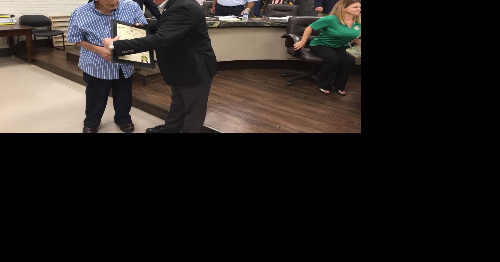 Gonzales City Council honors centenarian, approves tax exemption