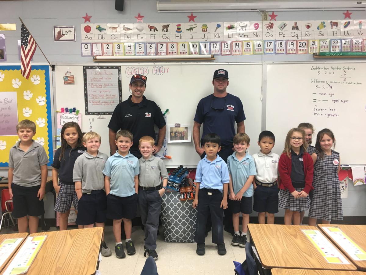St. Jean Vianney School first-graders share with emergency responders ...