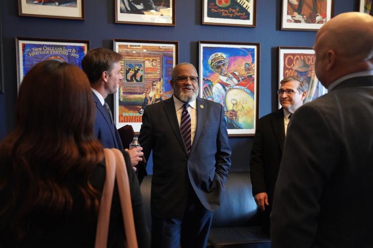 Troy Carter at Washington Mardi Gras Open House
