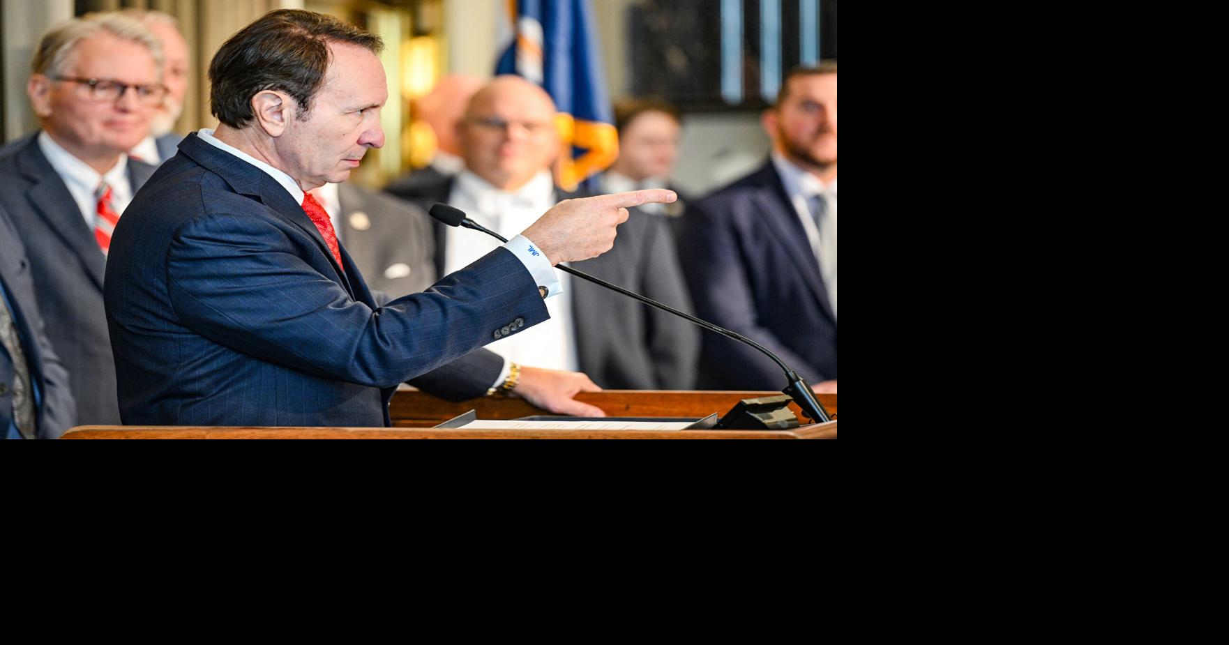 Gov. Jeff Landry continues to criticize LSU's Scott Woodward, weigh in on coaching search