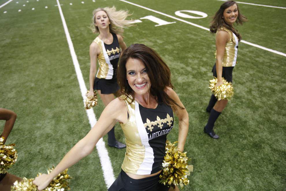 New Orleans Saint's first male cheerleader dances on the field