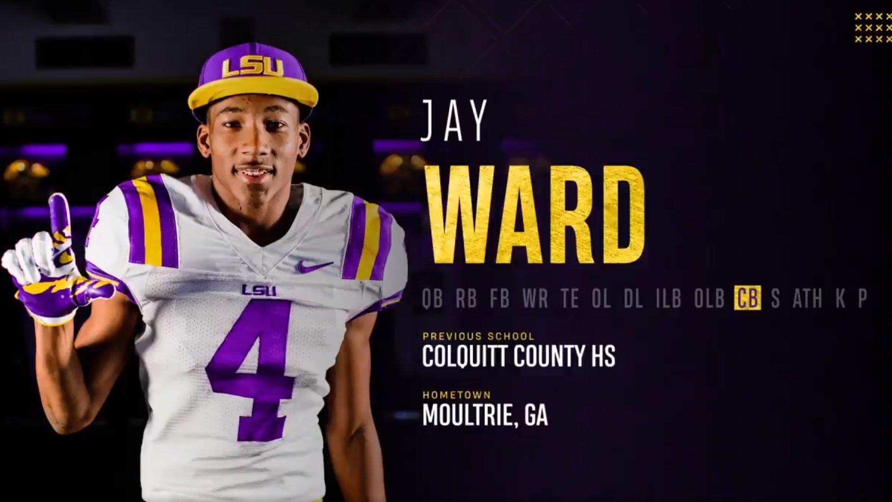 3 Star Cb Prospect Jay Ward Signs With Lsu Over Florida State