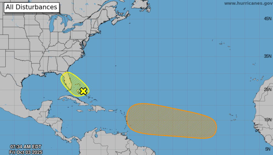 Gulf disturbance forecast to bring rain near New Orleans LA | Hurricane ...