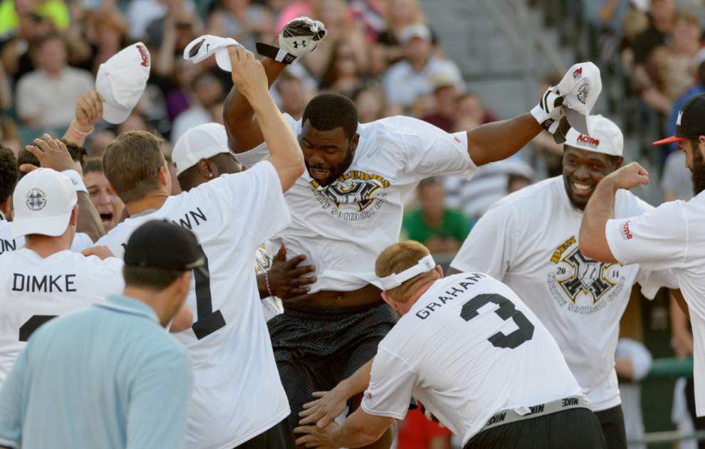 Watch Drew Brees Hit Home Run In Celebrity Softball Game