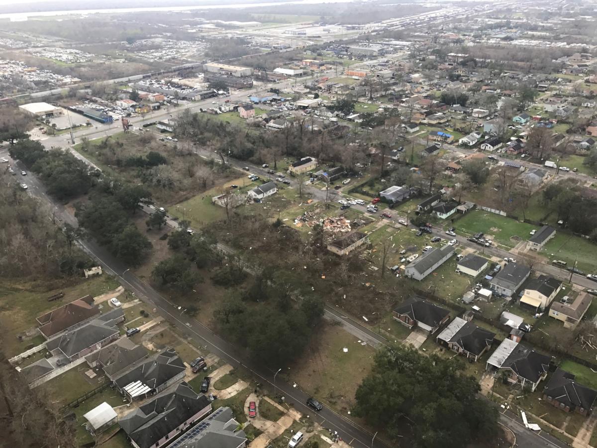 WWLTV video Aerial footage shows scope of New Orleans' tornado