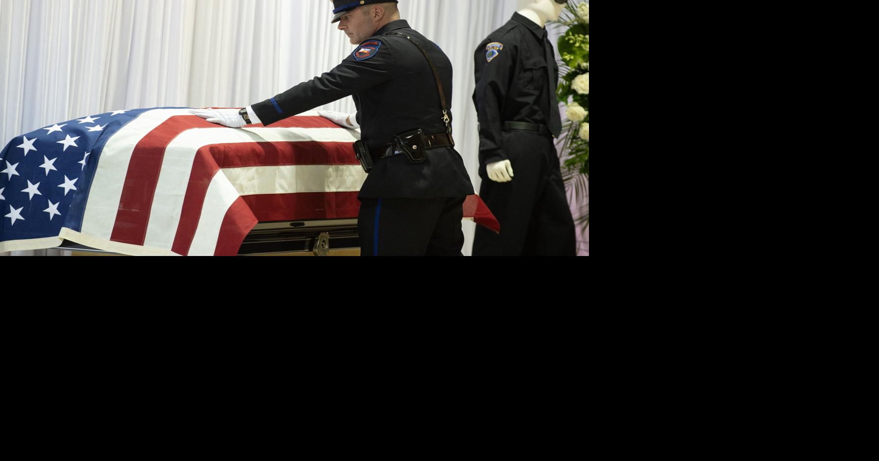 Hundreds mourn the death of Rayne police officer at funeral | News ...