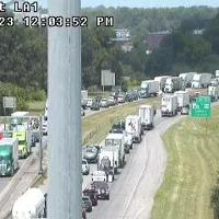 I-10 West closed at Lobdell Highway due to accident, traffic detouring, DOTD says
