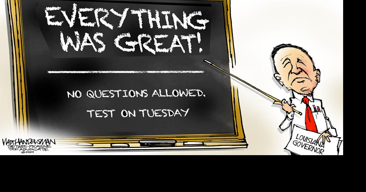 Letters Cartoon picks on Landry but ignores Harris Opinion