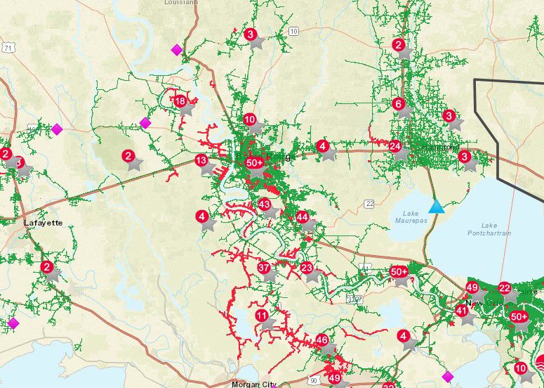 Demco Power Outage Map – Map Vector