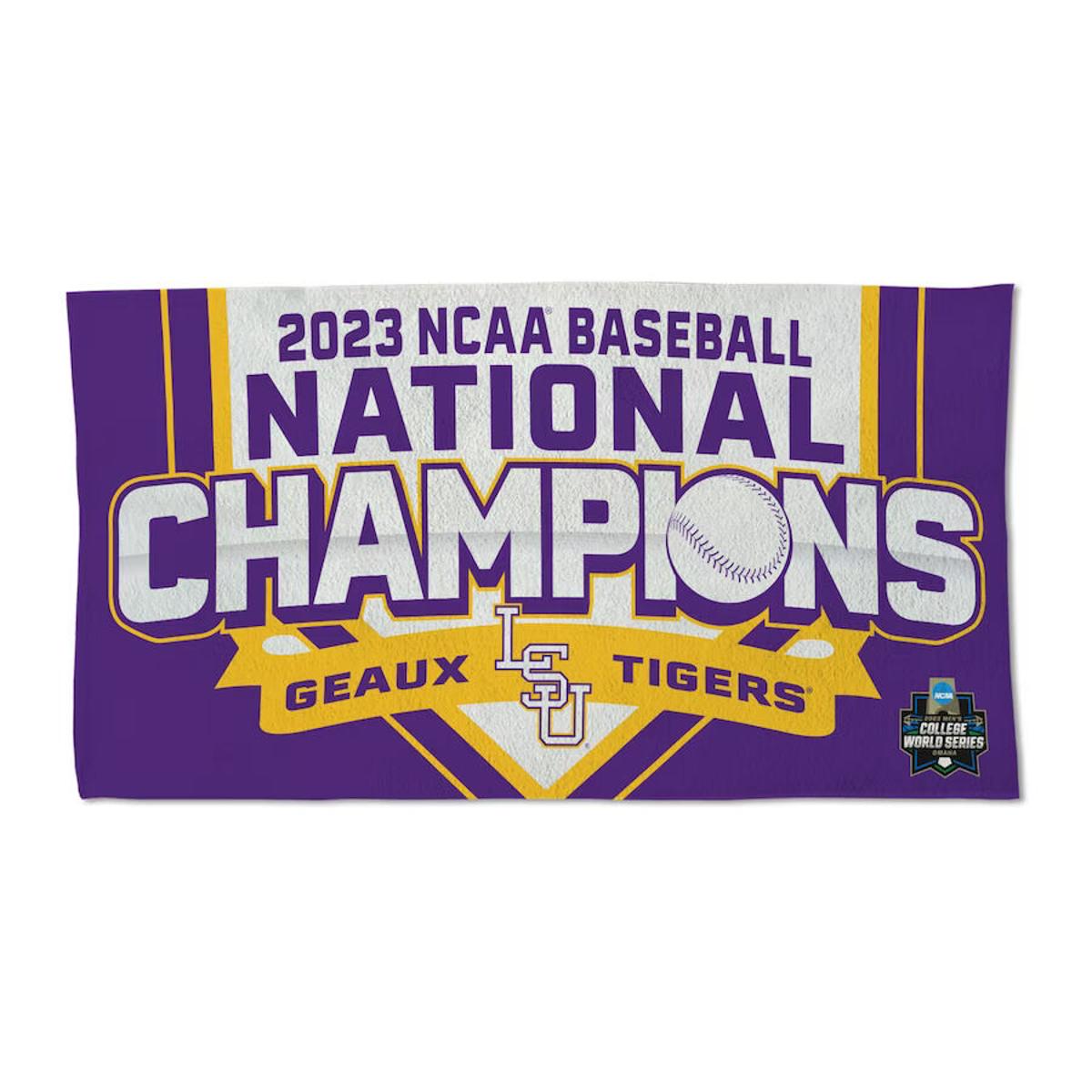 Men's LSU Tigers 2023 National Champions Gold Jersey -   Worldwide Shipping