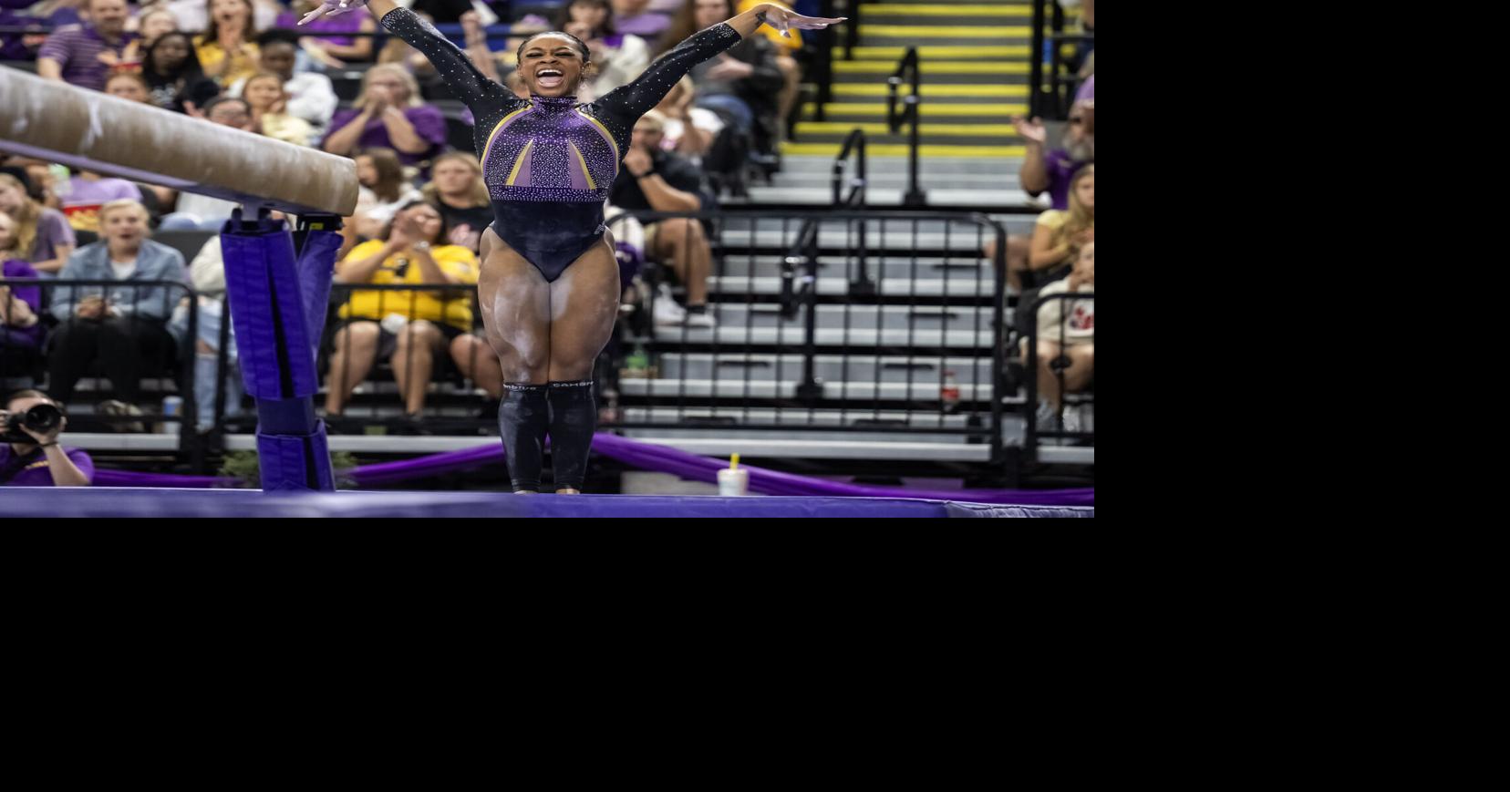 LSU gymnastics ties season-best score but comes up just short at Florida, 198.450-198.325