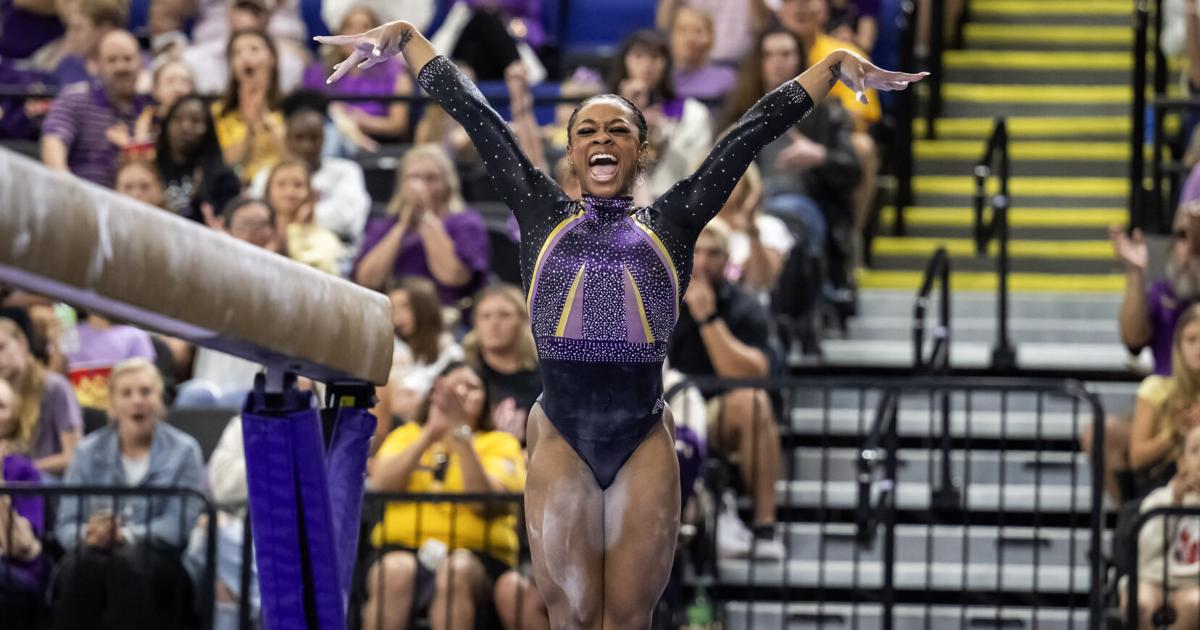 LSU gymnastics ties season-best score but comes up just short at Florida ...