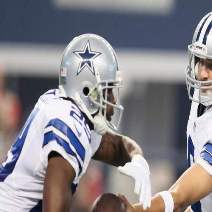 Dallas Cowboys Tony Romo gets set to throw a pass in the 3rd