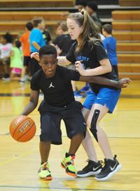 Dribble Time Kids Learn Basketball Skills At Walker High Camp