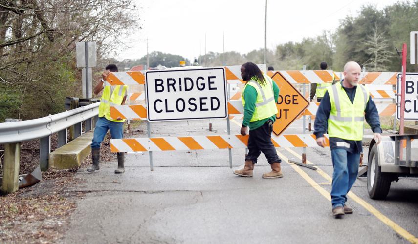 Gallet Road bridge near Lafayette and Vermilion Parish line closed due