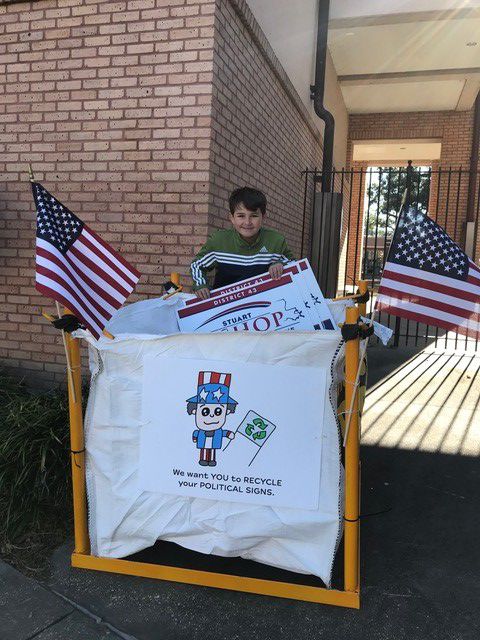 A Savvy Louisiana Sixth Grader Solves Scrapping Campaign Signs