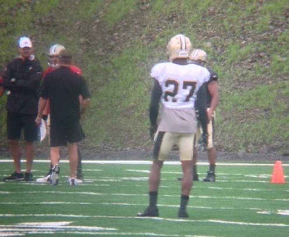 Video: Brees, Bailey back in pads, secondary has highs, lows _lowres
