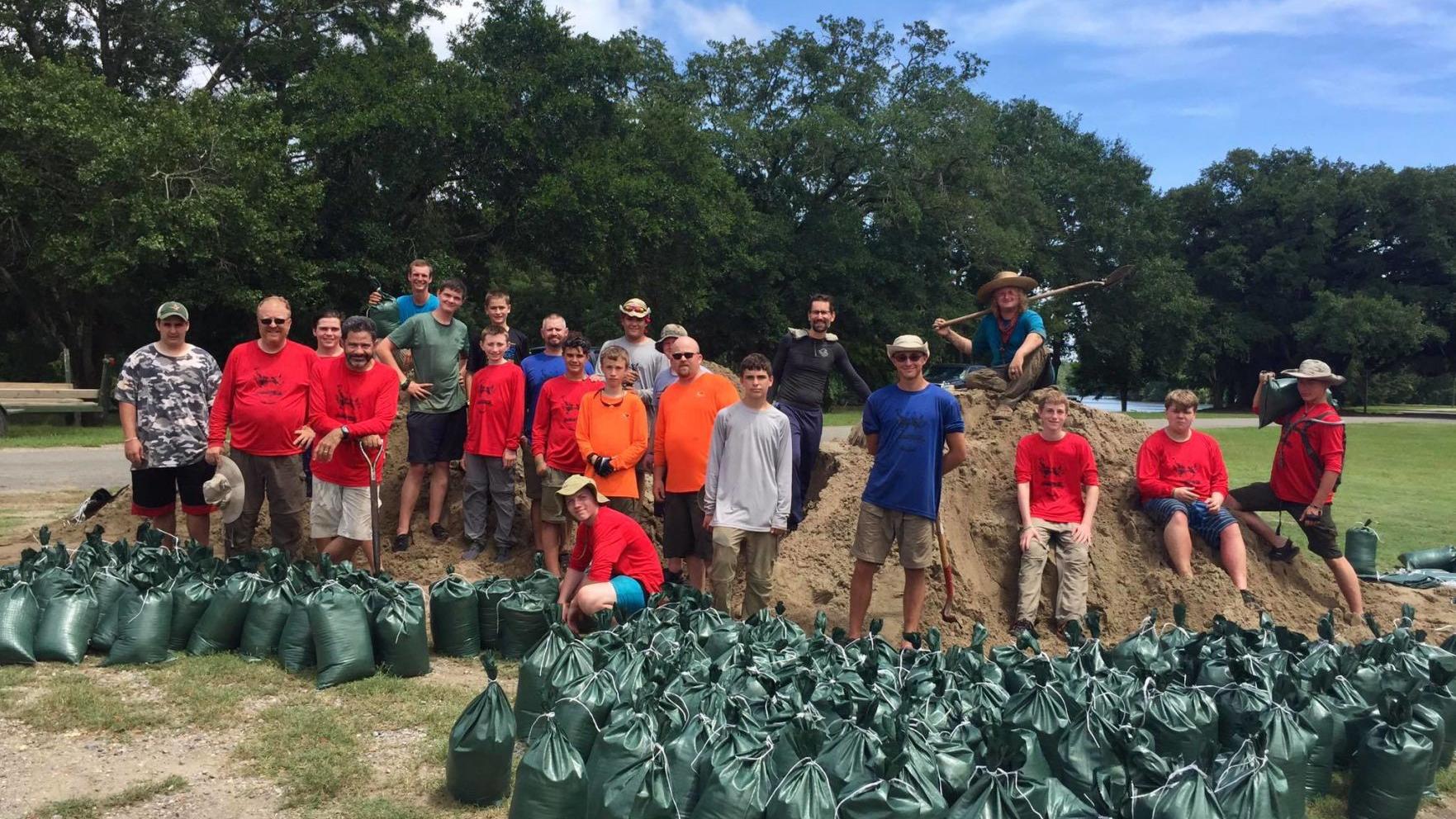 Scouts From Pennsylvania And Missouri Lend Helping Hand During